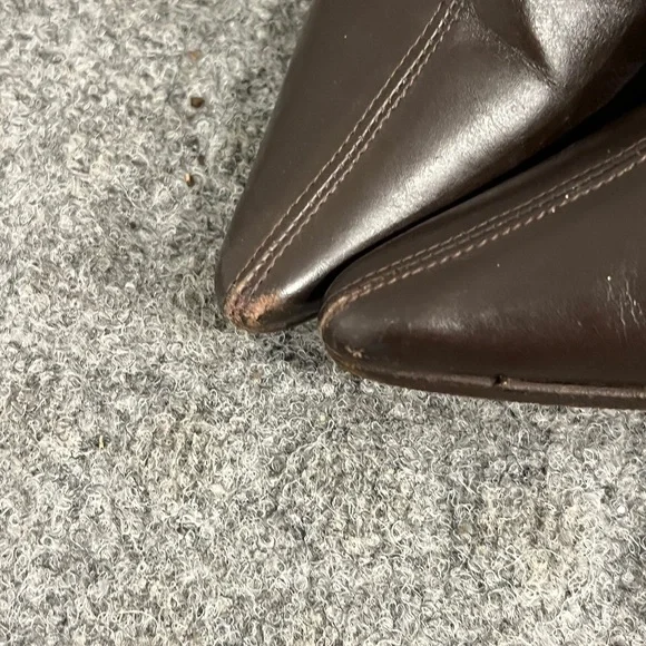 Banana Republic Genuine Leather Made In Italy Kitten Heel Pointy Toe Boots 6 - Picture 3 of 5